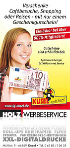 IG Gutscheine Plakat