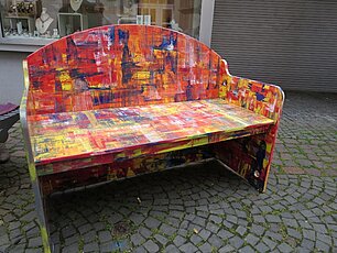 Kunstbank Fußgängerzone Vorderseite