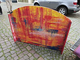 Kunstbank Fußgängerzone Rückseite